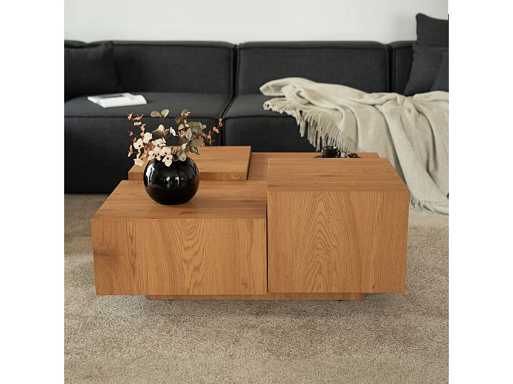 Home Deluxe Table basse marron clair