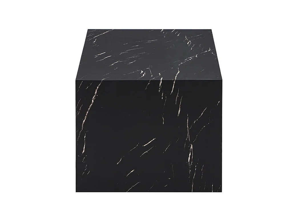 Home Deluxe - Table basse en marbre AMIRI L | Couleur : noir, Taille : 95 x 40 x 50 cm