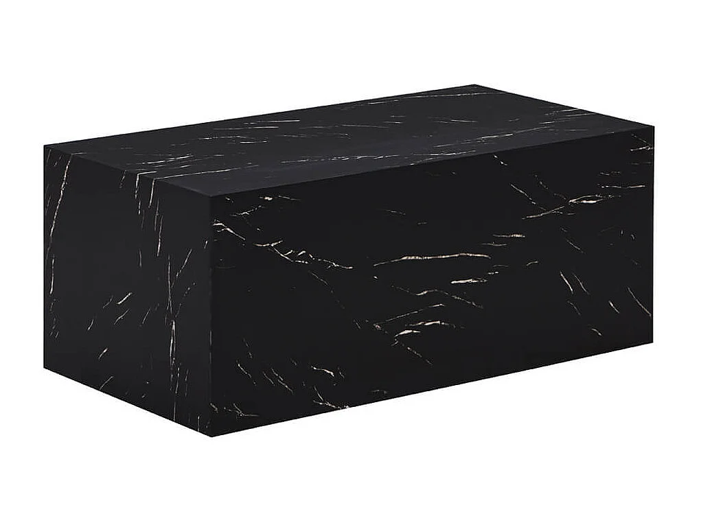 Home Deluxe - Table basse en marbre AMIRI L | Couleur : noir, Taille : 95 x 40 x 50 cm