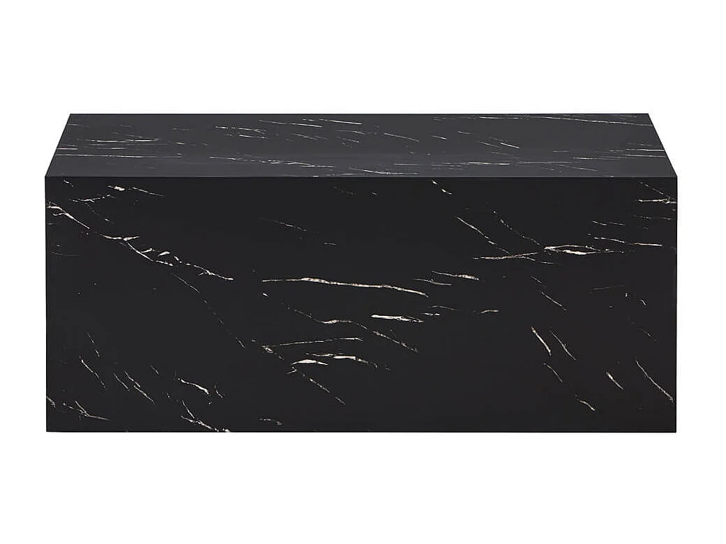 Home Deluxe - Table basse en marbre AMIRI L | Couleur : noir, Taille : 95 x 40 x 50 cm