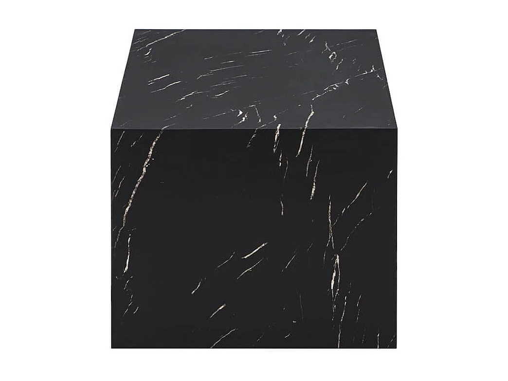 Home Deluxe - Table basse en marbre AMIRI L | Couleur : noir, Taille : 95 x 40 x 50 cm