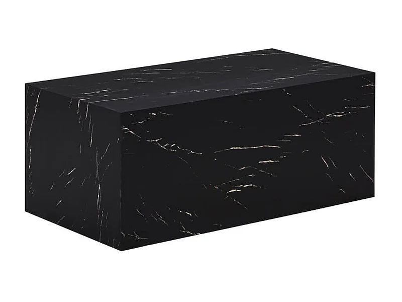 Home Deluxe - Table basse en marbre AMIRI L | Couleur : noir, Taille : 95 x 40 x 50 cm