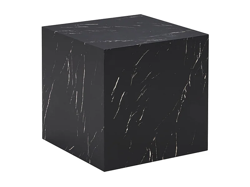 Home Deluxe - Table basse en marbre AMIRI M | Couleur : noir, Dimension : 50 x 50 x 50 cm