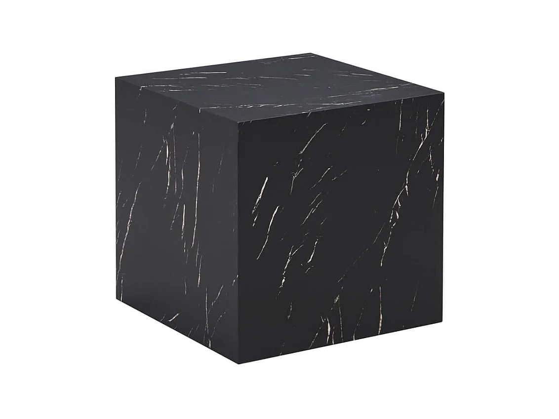 Home Deluxe - Table basse en marbre AMIRI M | Couleur : noir, Dimension : 50 x 50 x 50 cm