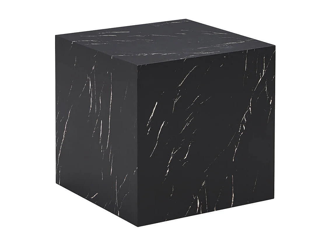 Home Deluxe - Table basse en marbre AMIRI M | Couleur : noir, Dimension : 50 x 50 x 50 cm