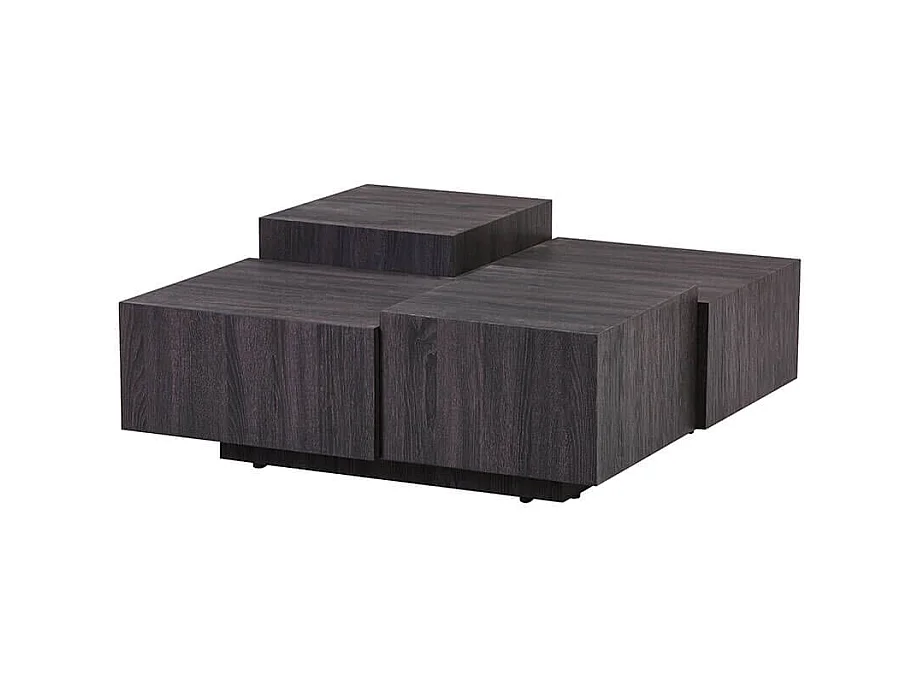 Home Deluxe Table basse marron foncé