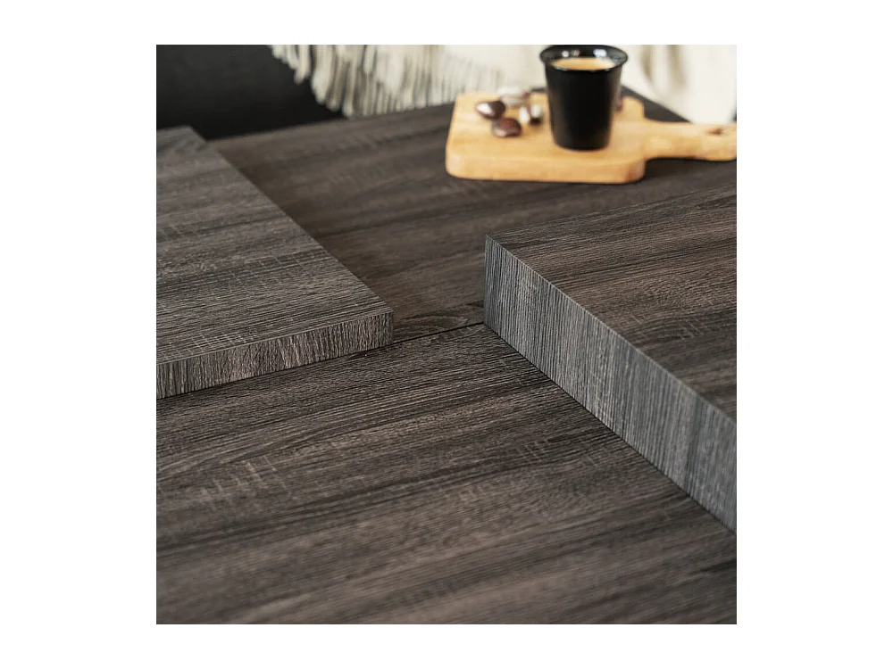 Home Deluxe Table basse marron foncé