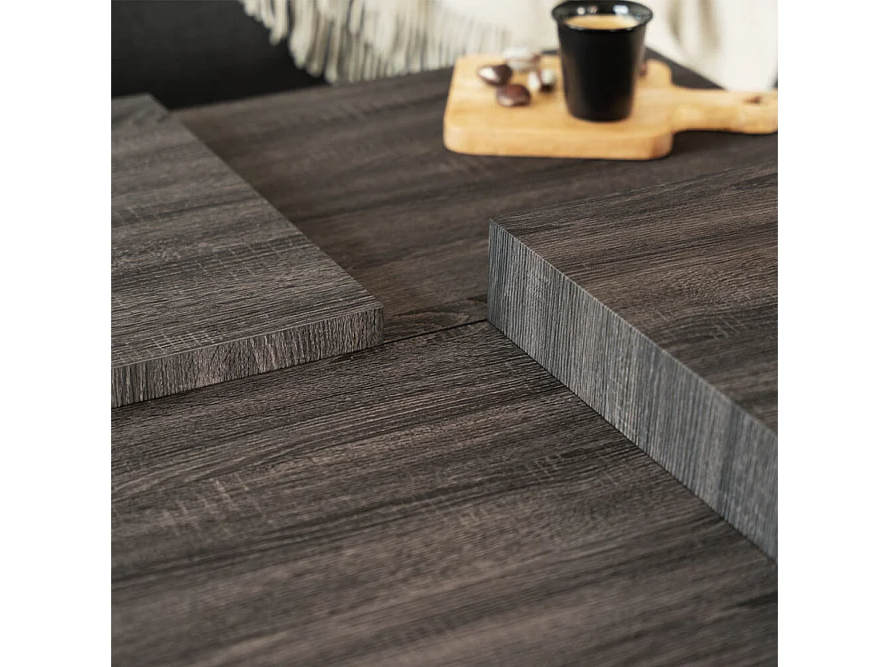 Home Deluxe Table basse marron foncé