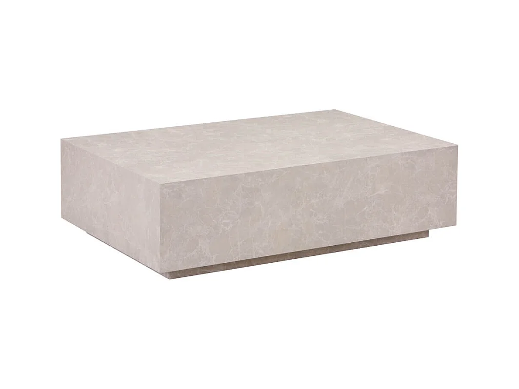 Home Deluxe - Table basse en marbre AMIRI XXL | Couleur : Beige, Dimension : 120 x 35 x 80 cm