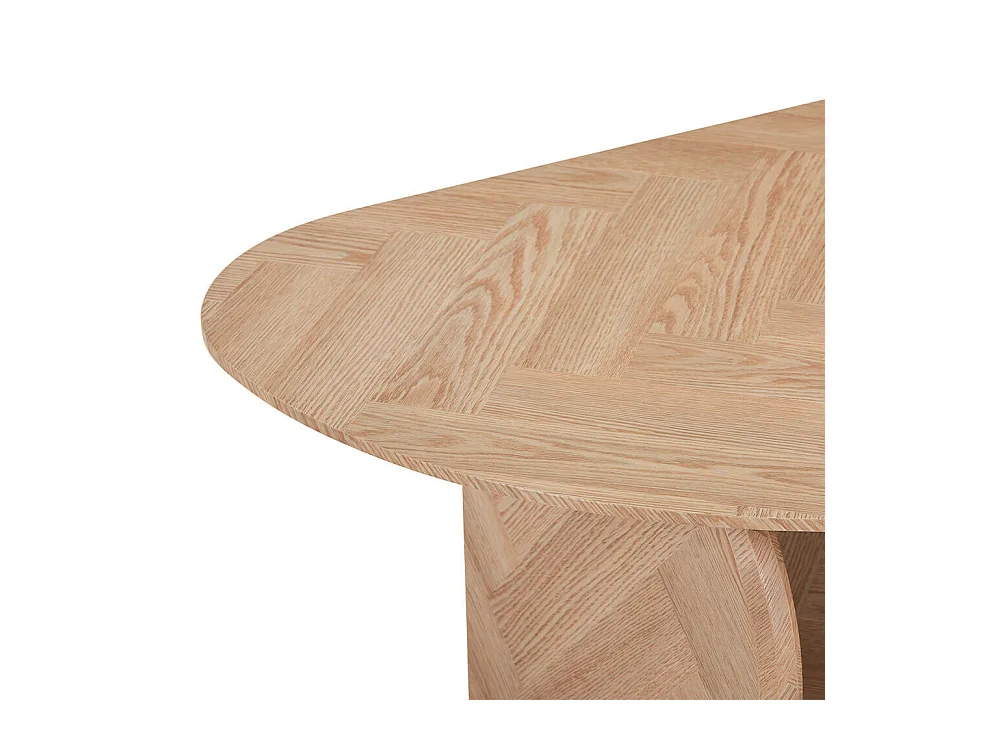 Home Deluxe Table basse ovale LIARA - 131 x 82 x 13 cm