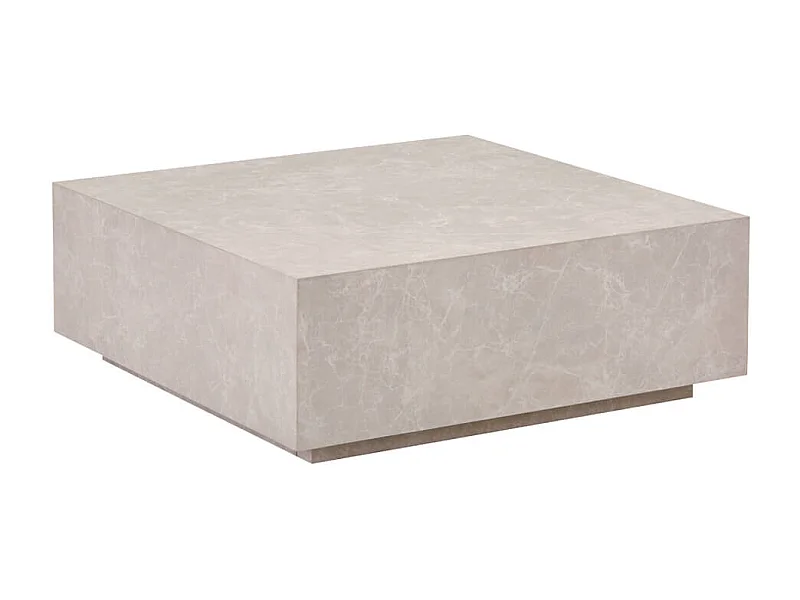 Home Deluxe - Table basse en marbre AMIRI XL | Couleur : beige, Dimension : 95 x 35 x 95 cm