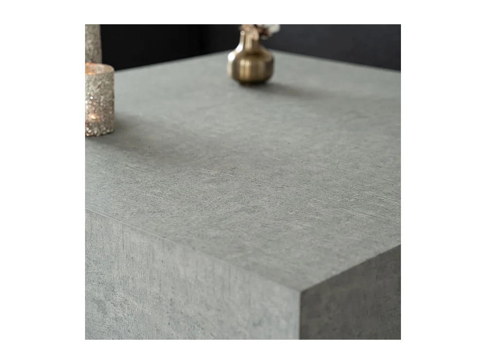 Home Deluxe - Table basse en marbre AMIRI XL | Couleur : gris, Dimension : 95 x 35 x 95 cm