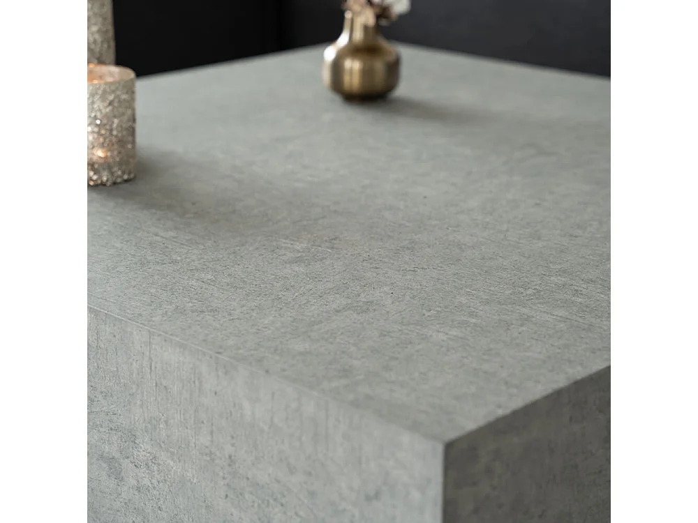 Home Deluxe - Table basse en marbre AMIRI XL | Couleur : gris, Dimension : 95 x 35 x 95 cm