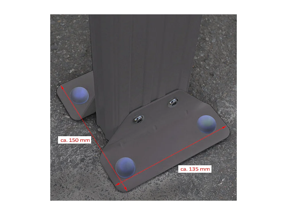 Home Deluxe Abri de terrasse SOLIS Gris 434 x 303 x 226 / 278 cm