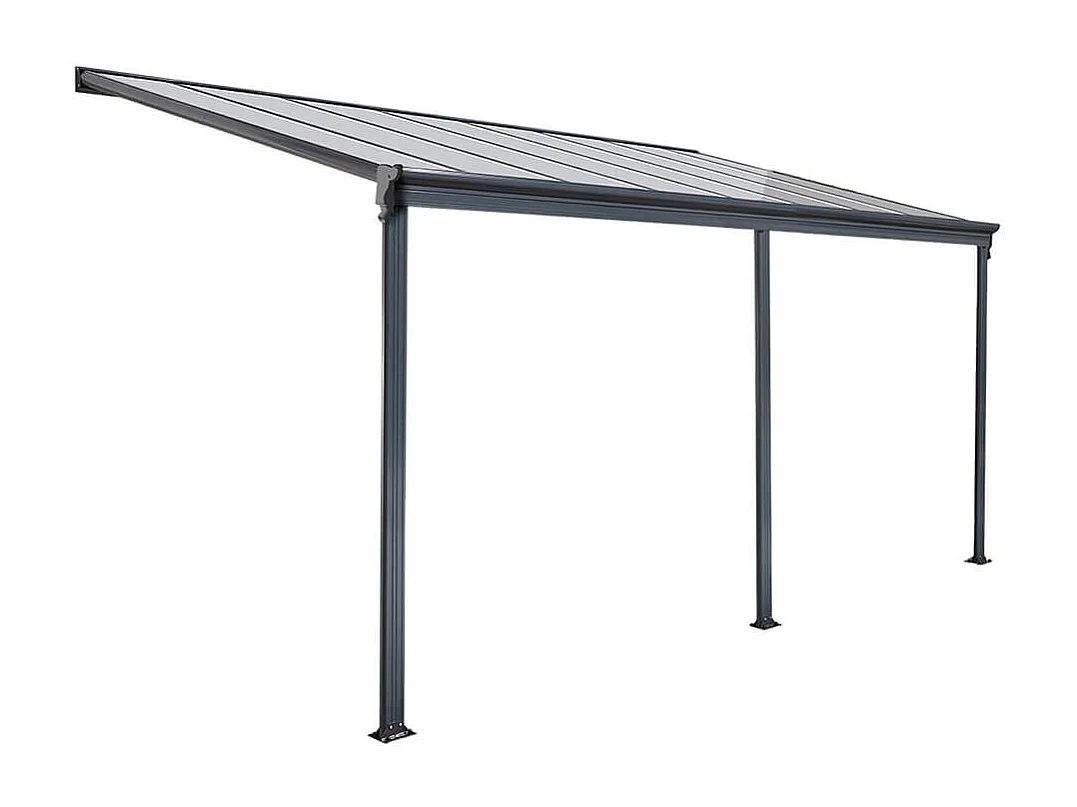 Home Deluxe Abri de terrasse SOLIS Gris 434 x 303 x 226 / 278 cm