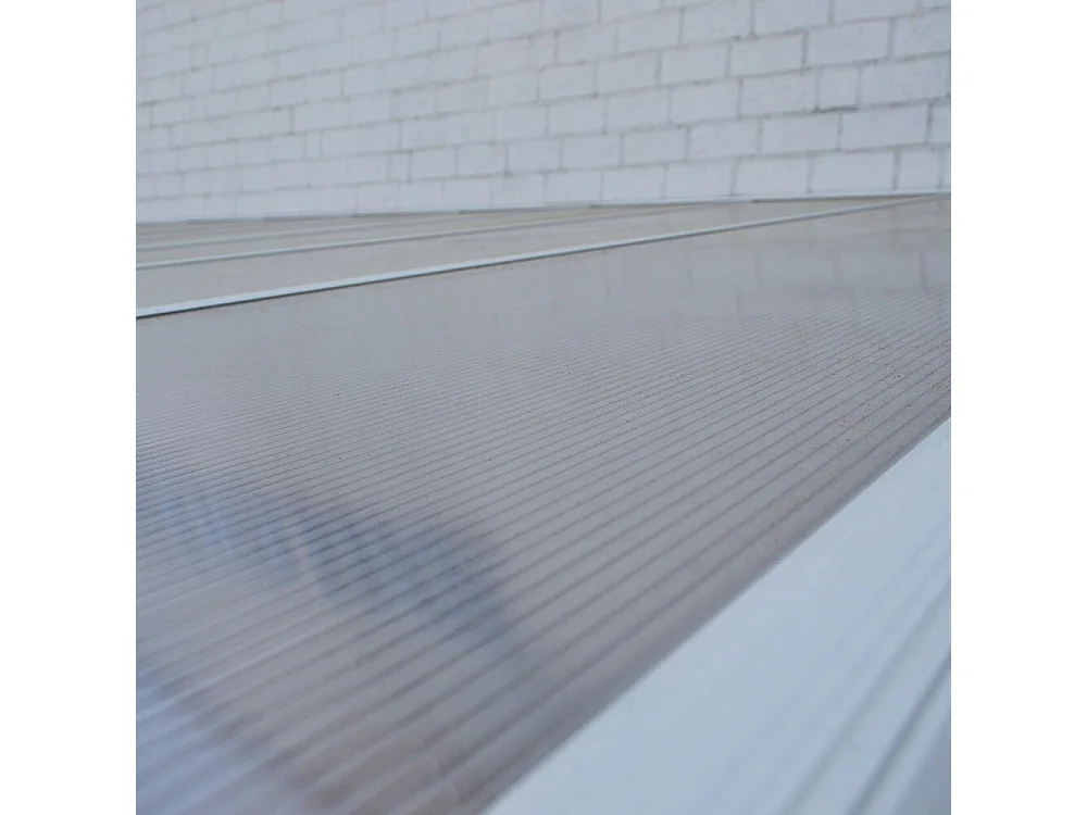 Home Deluxe Abri de terrasse SOLIS blanc 618 x 303 x 226 / 278 cm