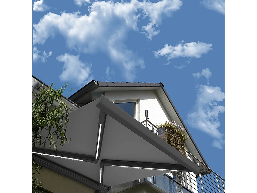 Home Deluxe Store banne à cassette intégrale ELOS Anthracite 585 x 300 cm