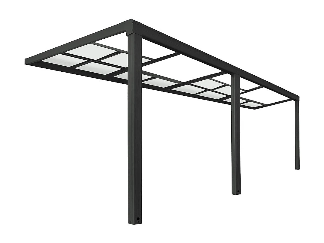 Home Deluxe Abri de terrasse SOLIS DELUXE Gris 579 x 295 x 233 / 272 cm