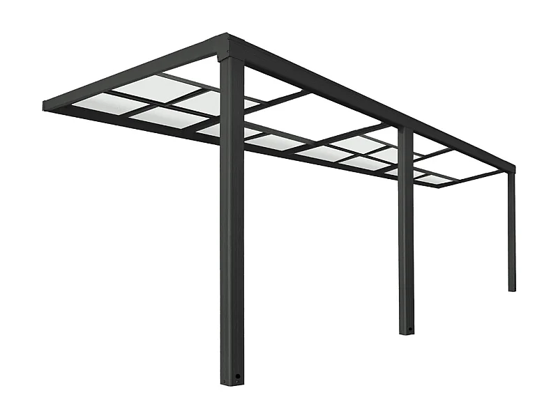 Home Deluxe Abri de terrasse SOLIS DELUXE Gris 579 x 295 x 233 / 272 cm