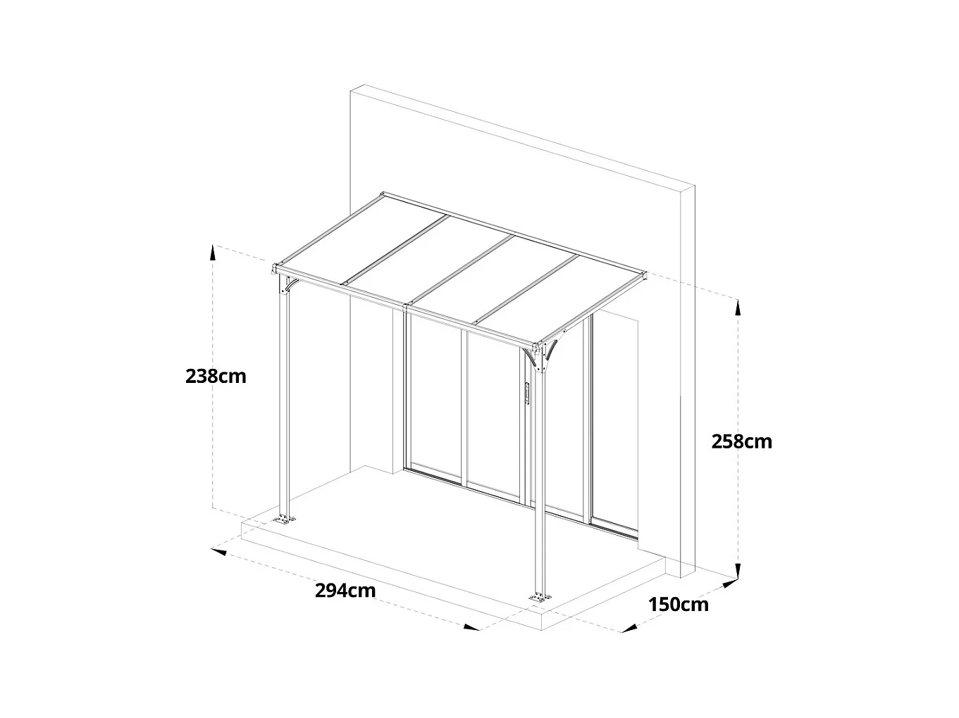 Home Deluxe Auvent CUBIS L