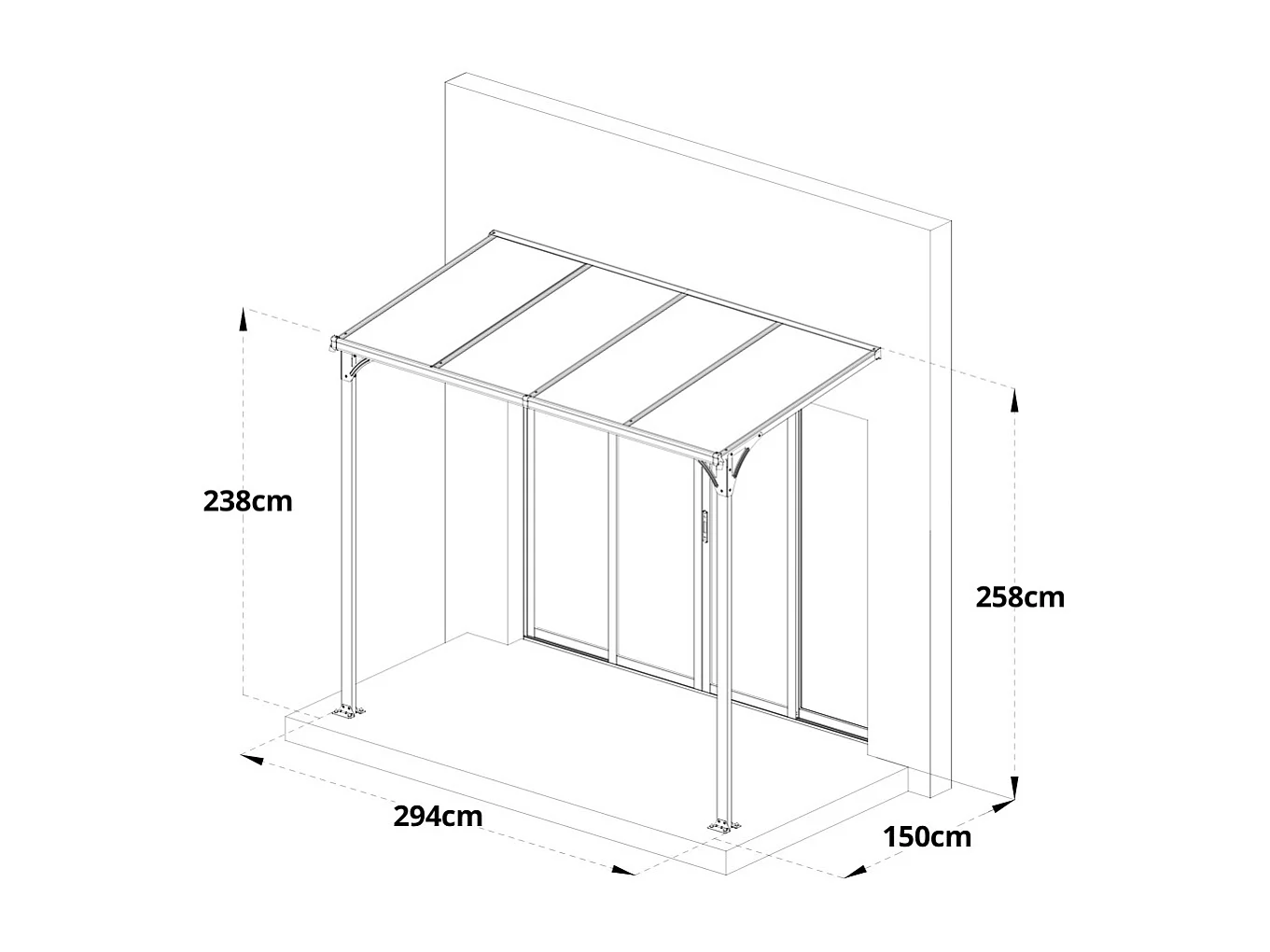 Home Deluxe Auvent CUBIS L