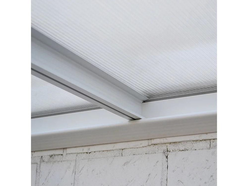 Home Deluxe Abri de terrasse SOLIS blanc 495 x 303 x 226 / 278 cm