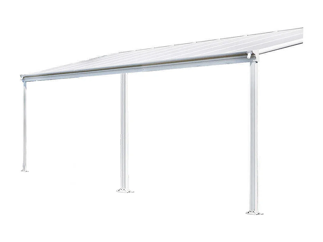 Home Deluxe Abri de terrasse SOLIS blanc 495 x 303 x 226 / 278 cm