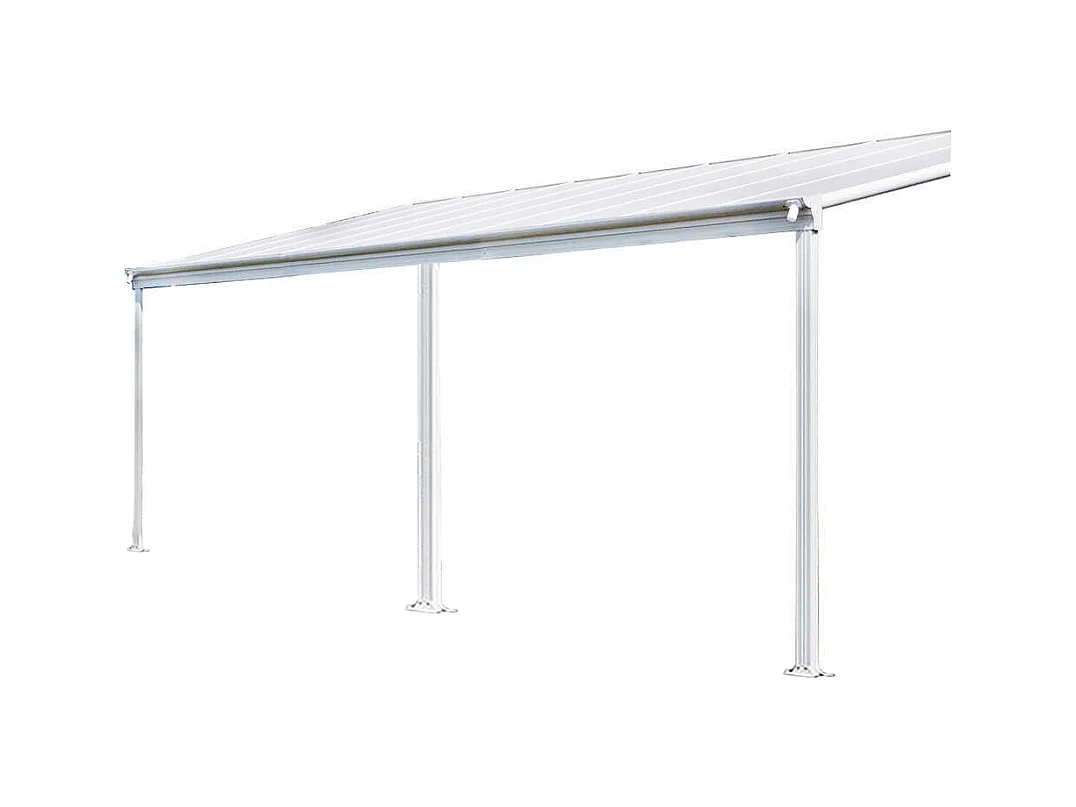 Home Deluxe Abri de terrasse SOLIS blanc 434 x 303 x 226 / 278 cm