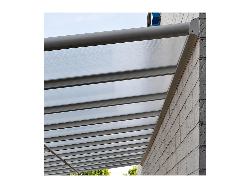 Home Deluxe Abri de terrasse SOLIS blanc 434 x 303 x 226 / 278 cm