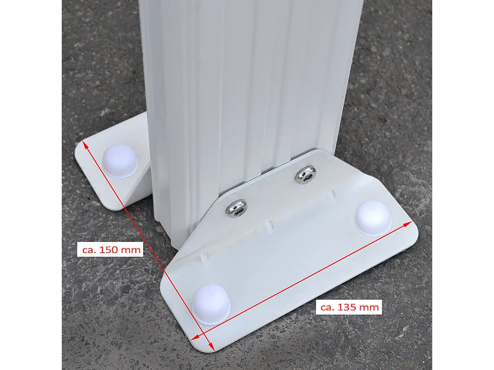 Home Deluxe Abri de terrasse SOLIS blanc 434 x 303 x 226 / 278 cm