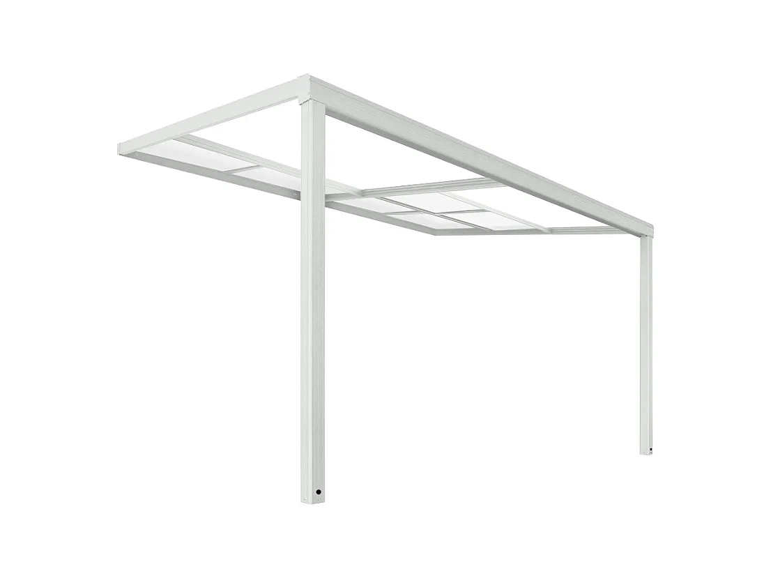 Home Deluxe Abri de terrasse SOLIS DELUXE blanc 390 x 295 x 233 / 272 cm
