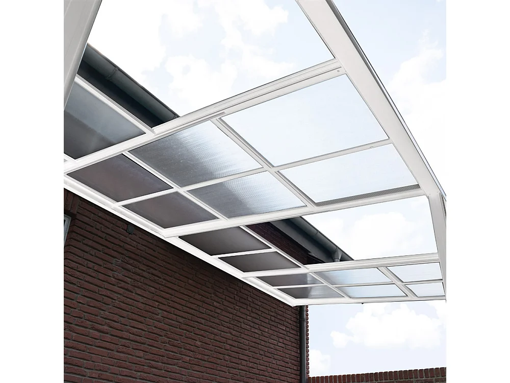 Home Deluxe Abri de terrasse SOLIS DELUXE blanc 390 x 295 x 233 / 272 cm