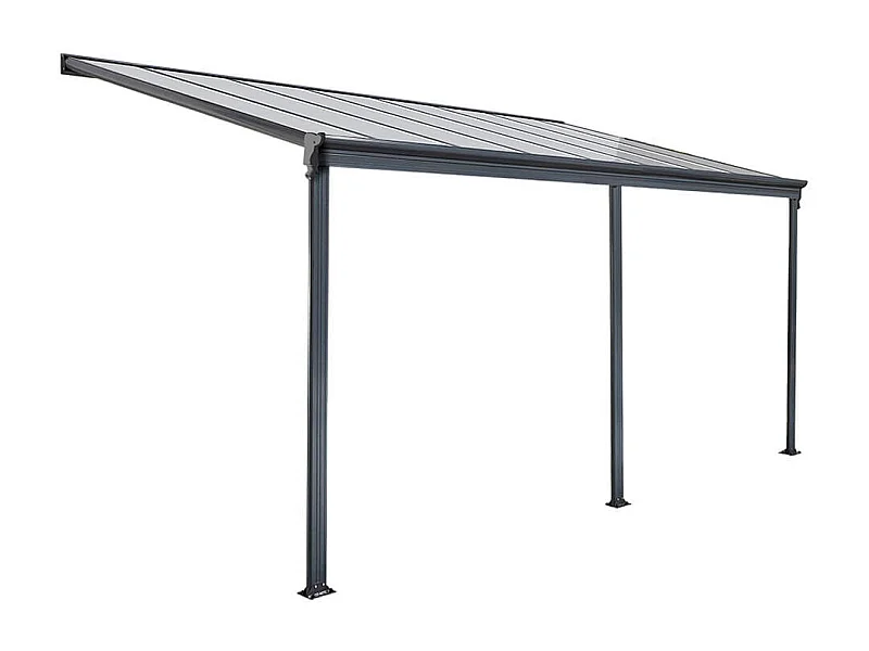 Home Deluxe Abri de terrasse SOLIS Gris 495 x 303 x 226 / 278 cm