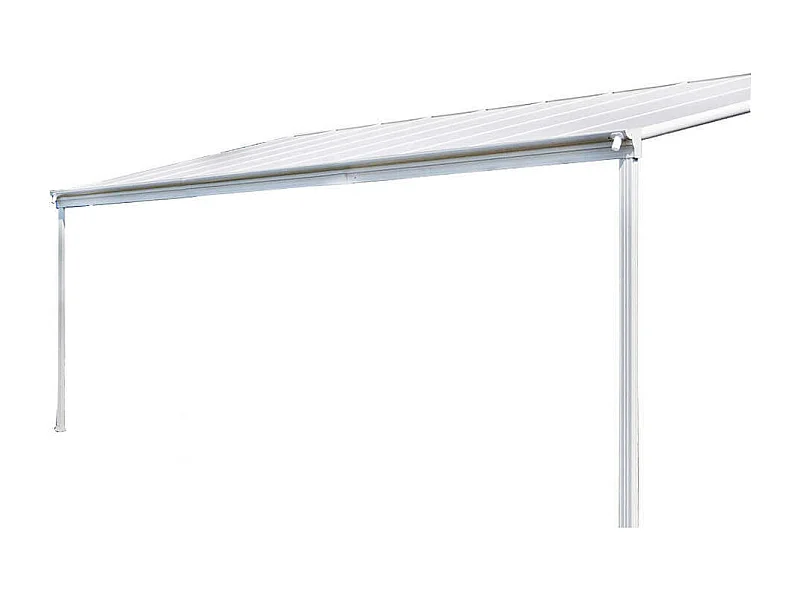 Home Deluxe Abri de terrasse SOLIS blanc 312 x 303 x 226 / 278 cm