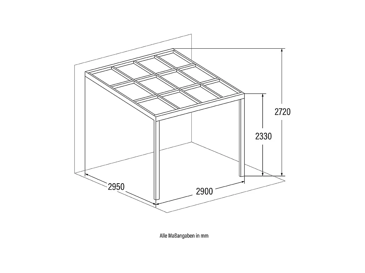Home Deluxe Abri de terrasse SOLIS DELUXE blanc 290 x 295 x 233 / 272 cm