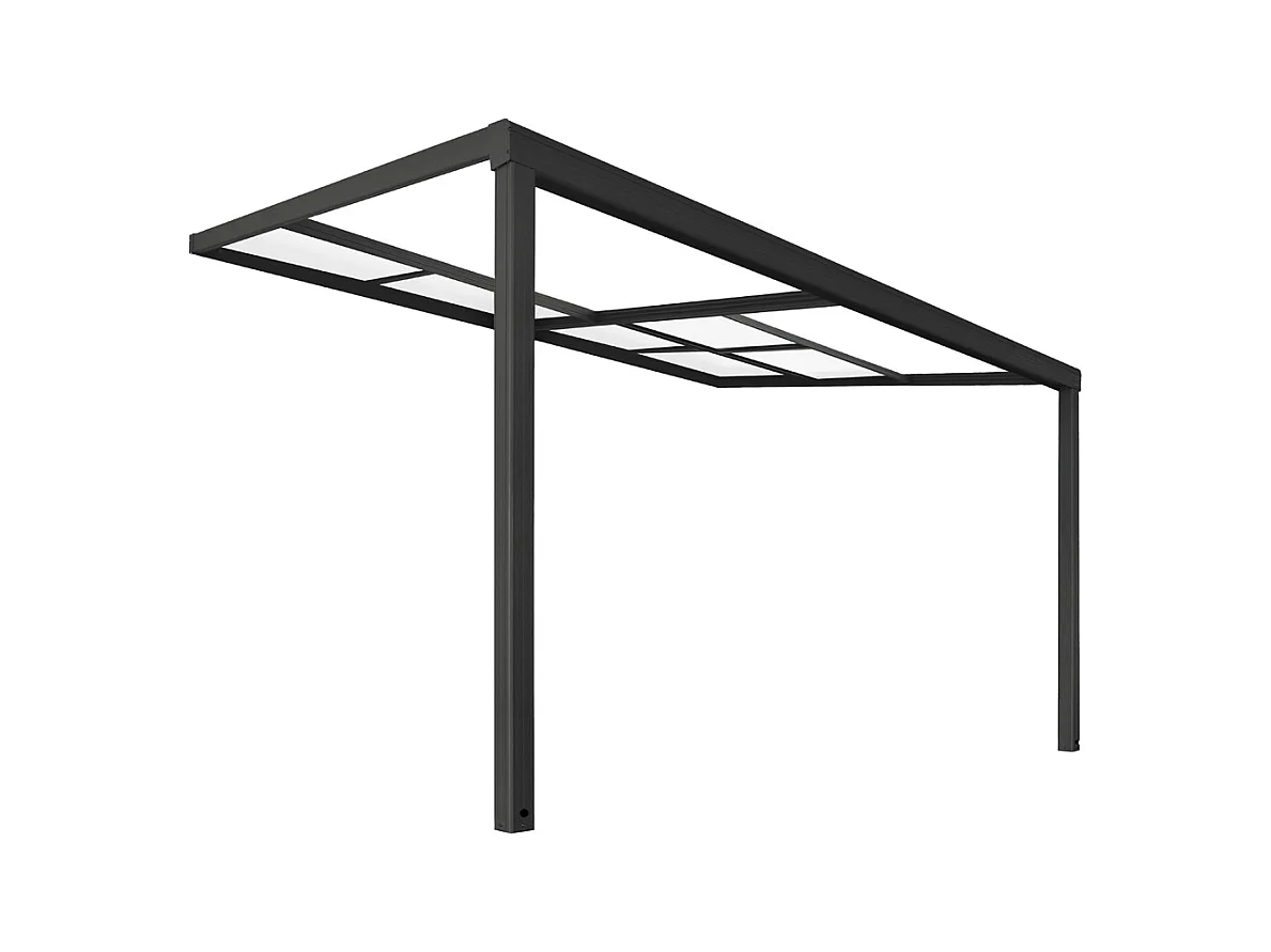 Home Deluxe Abri de terrasse SOLIS DELUXE Gris 390 x 295 x 233 / 272 cm