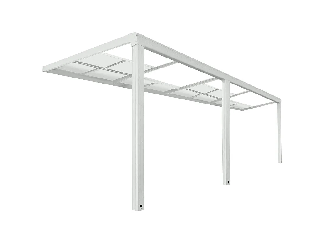 Home Deluxe Abri de terrasse SOLIS DELUXE blanc 579 x 295 x 233 / 272 cm