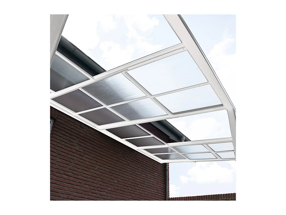 Home Deluxe Abri de terrasse SOLIS DELUXE blanc 579 x 295 x 233 / 272 cm