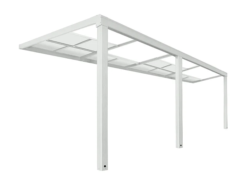 Home Deluxe Abri de terrasse SOLIS DELUXE blanc 579 x 295 x 233 / 272 cm