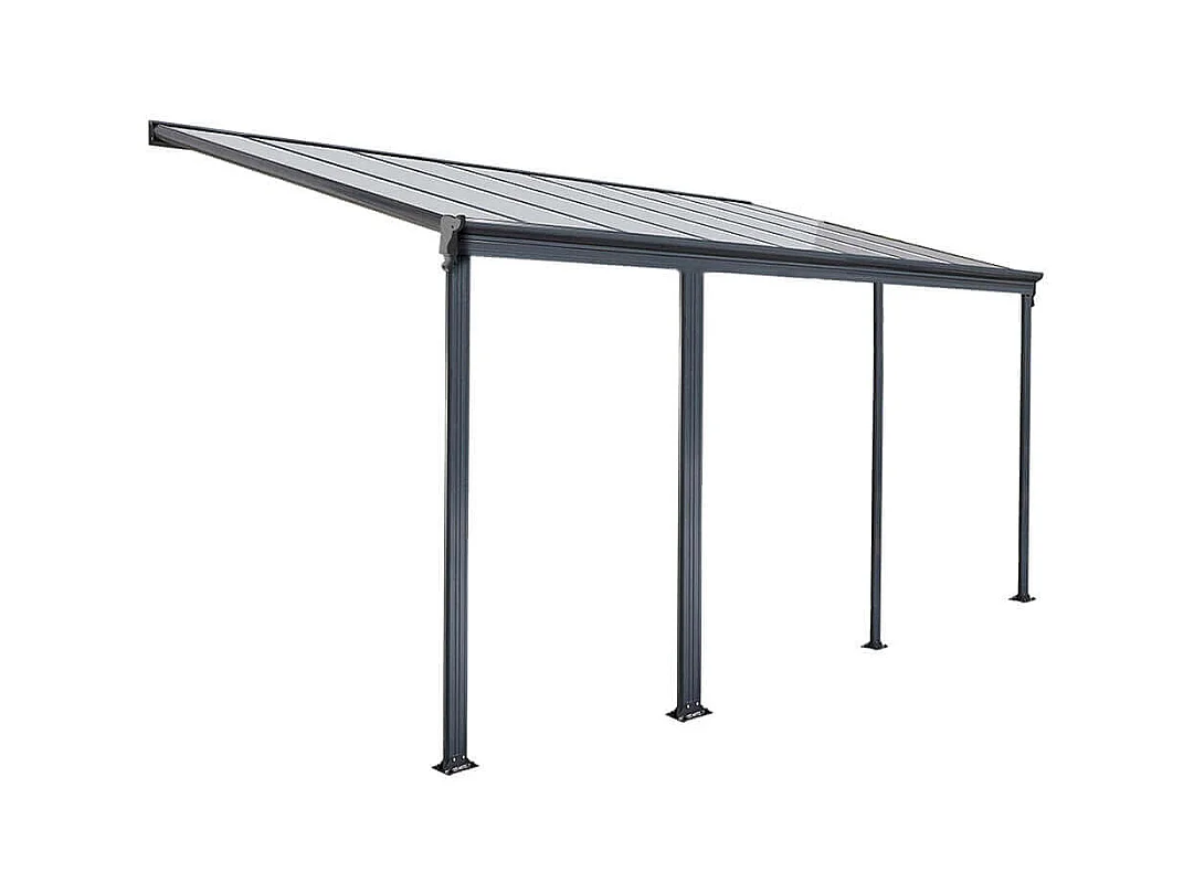 Home Deluxe Abri de terrasse SOLIS Gris 618 x 303 x 226 / 278 cm