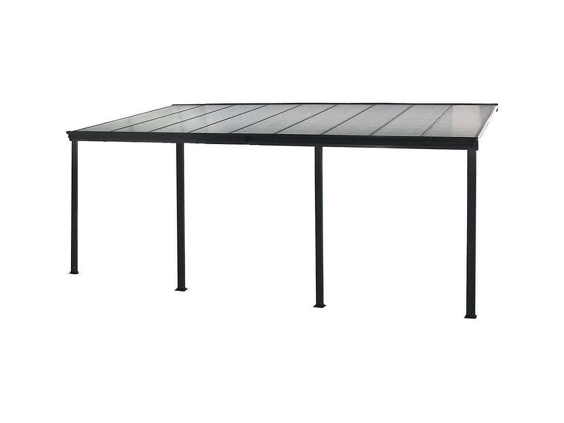 Home Deluxe Abri de terrasse SOLIS Gris 618 x 303 x 226 / 278 cm