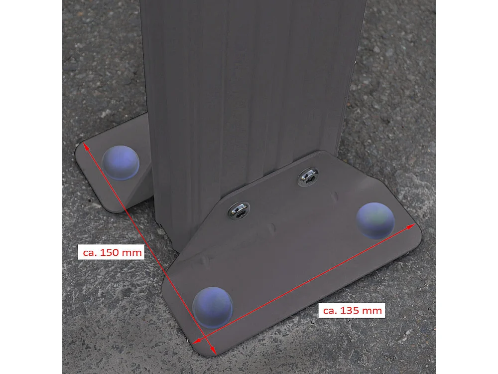 Home Deluxe Abri de terrasse SOLIS Gris 618 x 303 x 226 / 278 cm