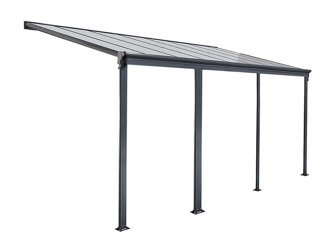 Home Deluxe Abri de terrasse SOLIS Gris 618 x 303 x 226 / 278 cm