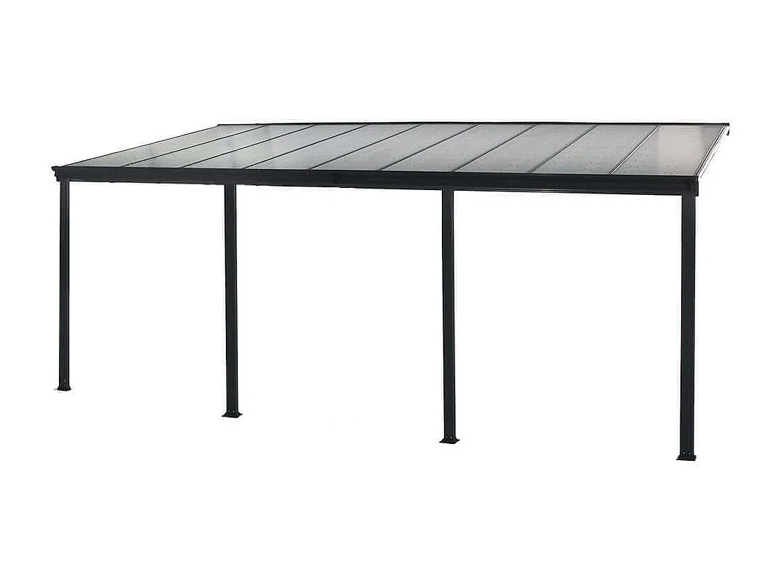 Home Deluxe Abri de terrasse SOLIS Gris 618 x 303 x 226 / 278 cm