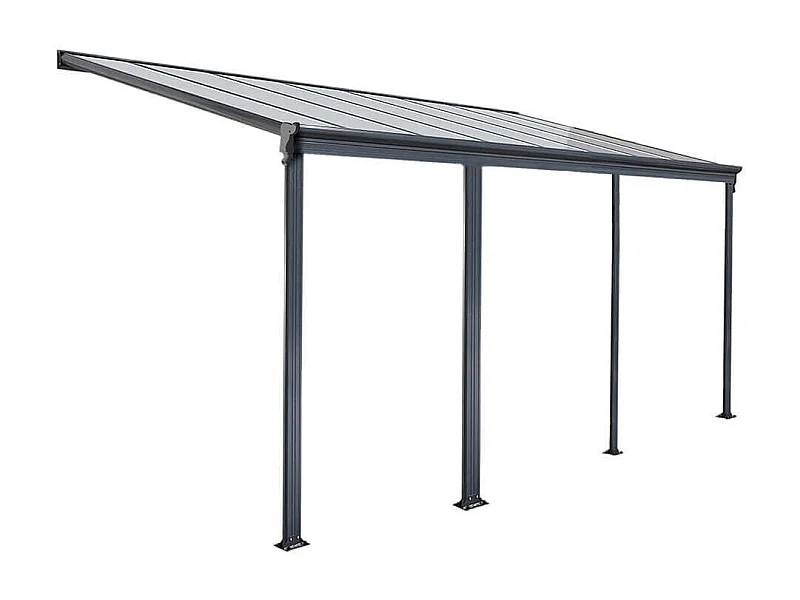 Home Deluxe Abri de terrasse SOLIS Gris 618 x 303 x 226 / 278 cm