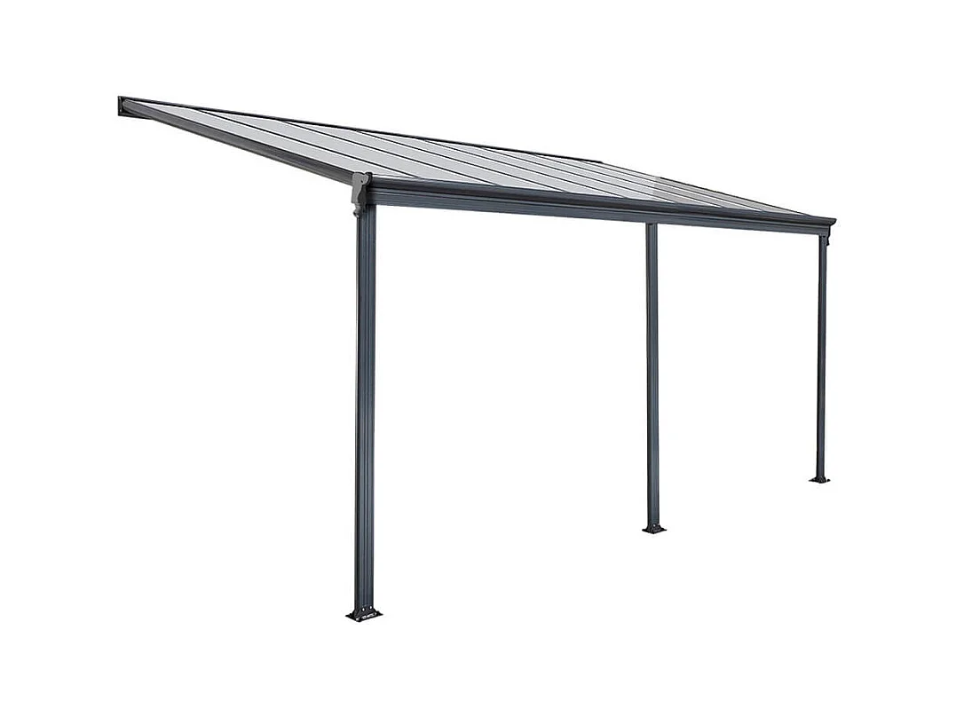 Home Deluxe Abri de terrasse SOLIS Gris 557 x 303 x 226 / 278 cm