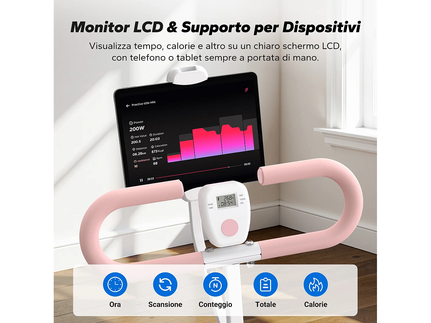 Machine à Squat et Rameur MERACH, Résistance Réglable, 160 kg, Écran LCD, Support de Téléphone, Pour Abdos/Jambes/Dos, Blanc