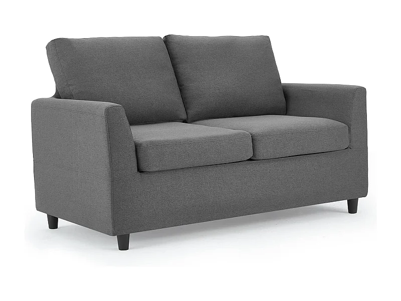 YODOLLA 2-Sitzer Sofa mit abnehmbaren Bezügen, moderne Couch für Wohnzimmer. Ideal für kleine Räume, Dunkelgrau