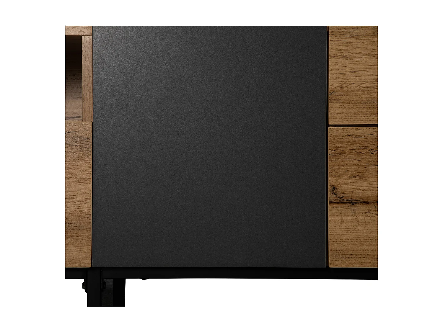 Meuble TV Moderne Assorti aux Couleurs, Meuble TV en Grain de Bois 180 × 38 × 50 cm, Couleur chêne