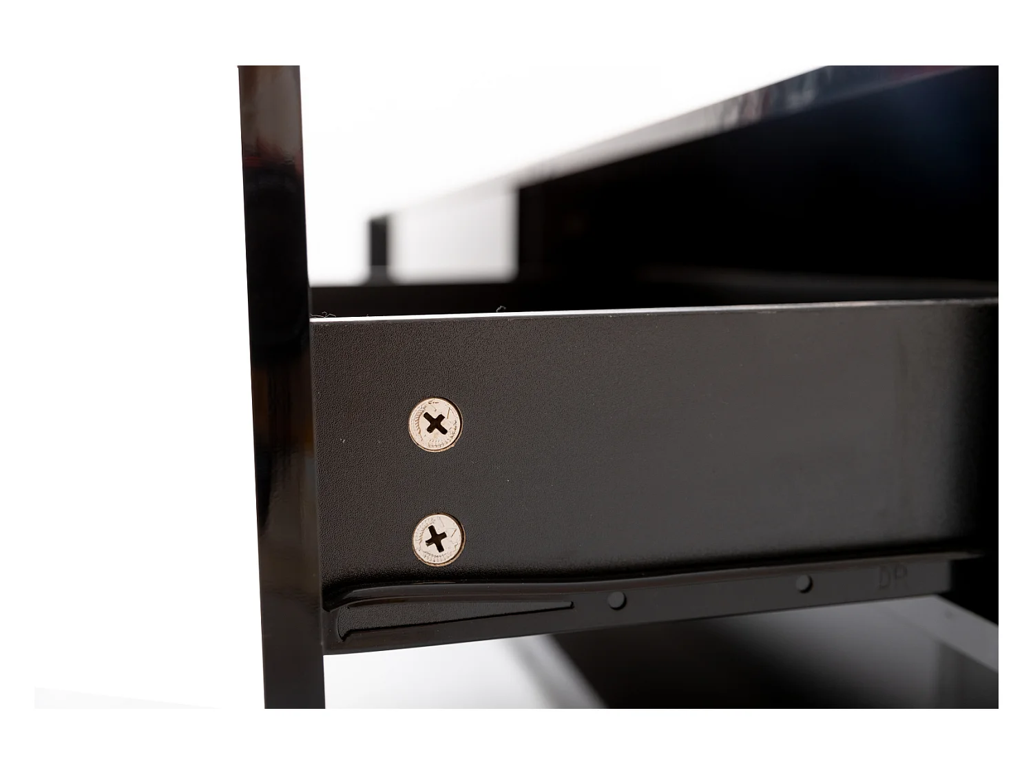 Armoire TV Noir avec tiroirs, buffet TV avec LED et étagères en verre, meuble TV pour salon